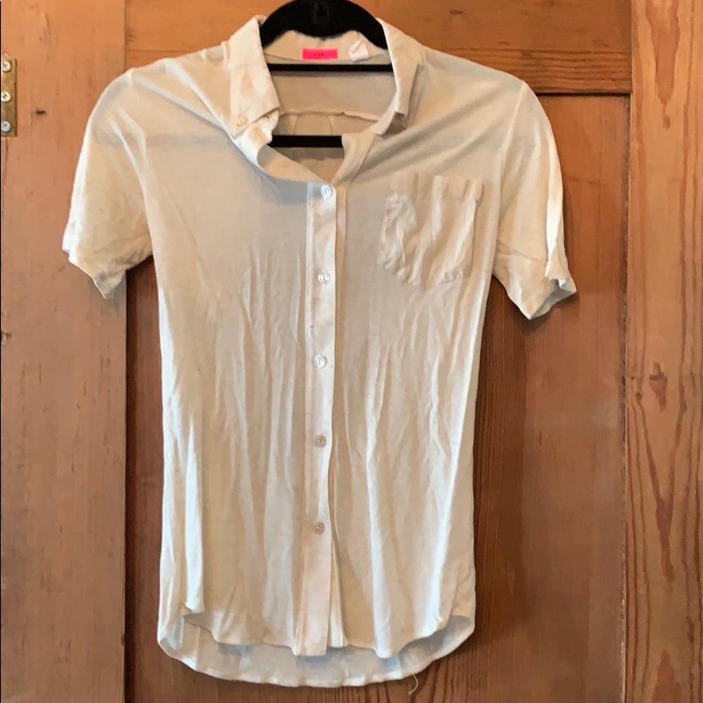 Lux light weight short-sleeve button-down shirt